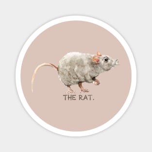 Year of the Rat Watercolor Illustration Magnet